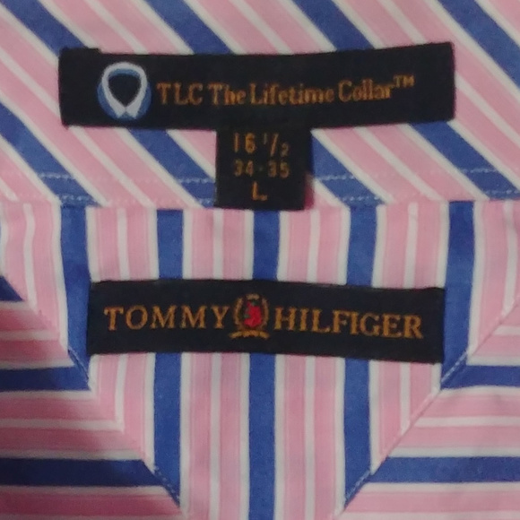 Tommy Hilfiger Stripe button down shirt L - Picture 2 of 2